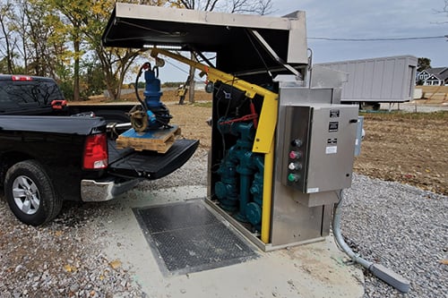 Pump in Wet Well with NoVault - Hero Image