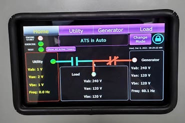 Automatic Transfer Switch Screen - Bradys Run
