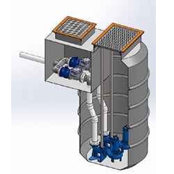 Fiberglass Pump Station